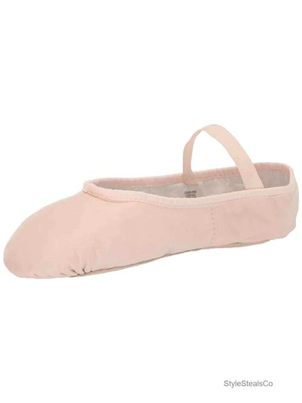 Full Sole Leather Ballet Slippers Pre-Sewn Elastic Dance Shoes